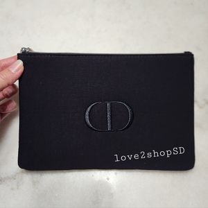 Christian Dior Makeup Pouch Cosmetic Black BRAND NEW